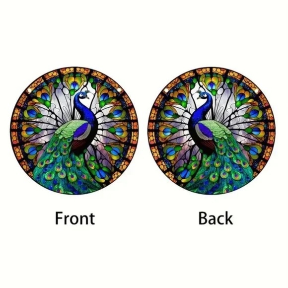 Vibrant Peacock Window Hanging Acrylic Suncatcher - Picture 12 of 14